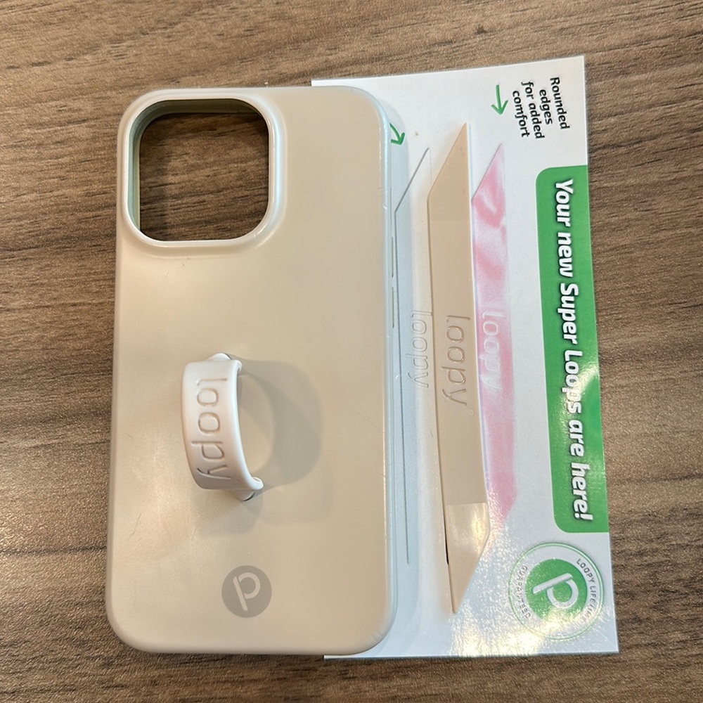 IPhone 13 Pro loopy case in sandstone